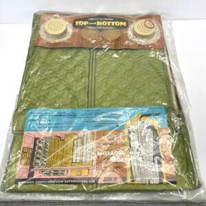 Vtg NOS 1966 SCOVILL Bogene Garment Bag Avocado Green Closet Organizer Jumbo 16